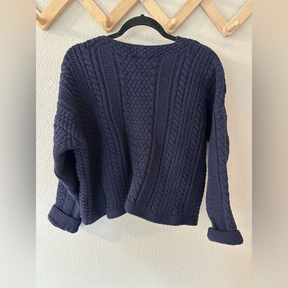 Celtic & Co. The Shetland Cardigan Navy Blue Sz M - Picture 9 of 9